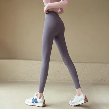 Jóga nadrág magas derékú sport női fitnesz varrás nélküliNői legging haskontroll futásEdző harisnya