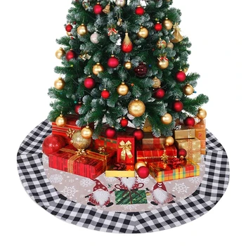 Karácsonyfa szoknya kockás karácsonyfa díszek karácsonyfa szőnyeg díszítéshez
