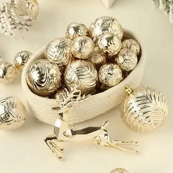 Karácsonyfadíszek Csillogó Törésbiztos karácsonyi díszek Champaign arany díszgolyók lombház ünnepre