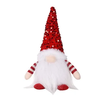 Karácsonyi díszek Red Hat karácsonyi arctalan baba álló törpe baba decoración hogar Party dekoráció товары для дома 2023
