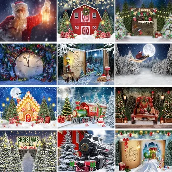 Karácsonyi hátterek fotózáshoz Mikulás mese cukorka ház karácsonyfa gyerekek családi portré háttérkép fotóstúdió