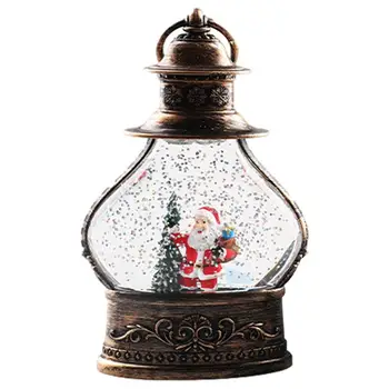 Karácsonyi hógömb lámpás led világító karácsonyi jelenet Hógömb lámpás dísz Kavargó Mikulás hóember design