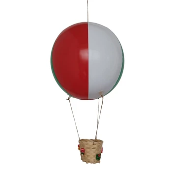 Karácsonyi hőlégballon papír lámpás Bambuszkosár Gyerek lógó parti dekoráció