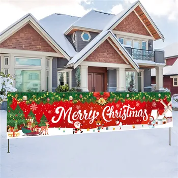 Karácsonyi kültéri zászló Karácsonyi dekoráció otthonra 2023 Karácsonyi díszek Ajándékok Navidad Noel Natal Boldog új évet 2023