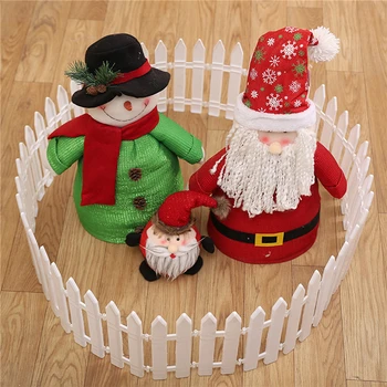 Karácsonyi levehető jelenet kerítés dekoráció Műanyag kerítés kerti zöldségekhez Kis karácsonyi dekoráció