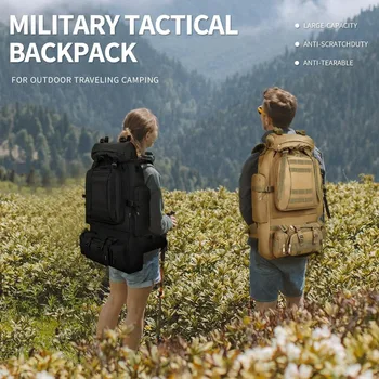 Katonai taktikai hátizsák Levehető Molle táska Nagy kapacitású hátizsák Camping túrahátizsák férfiaknak nőknek