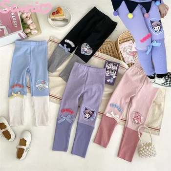 Kawaii Sanrio Hello Kitty My Melody Kuromi lányok alsónadrág nadrág rajzfilm kívül alkalmi nadrág gyermek nadrág