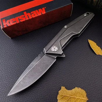 Kershaw 1318KITX Starter Series csomag, rásegítve a nyitást Blackwash flipper kés teljesen acél kültéri összecsukható zseb EDC multifunkciós szerszám