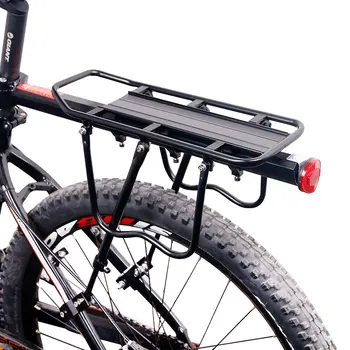 Kerékpáros táskaállvány tartó Kerékpár csomagtartó Rakománytartó hátsó csomagtartó polc csomagtartó Fit 20-29'' Mtb &4.0'' Kövér kerékpár