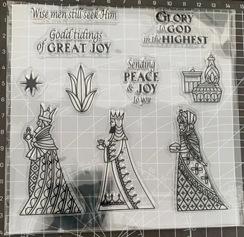 King's Words átlátszó szilikon gumi bélyegzőlap Kapaszkodó Scrapbooking DIY aranyos mintás fotóalbum
