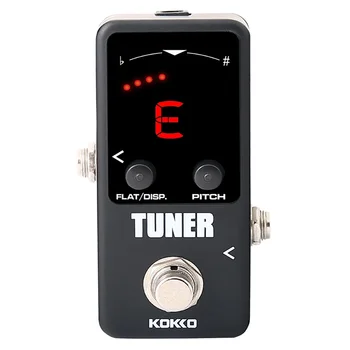 Kokko Tuner elektromos gitár effektek Peda Mini pedál elektromos gitárhoz Basszusgitár kiegészítők Egyenlő temperamentumok Automatikus javító