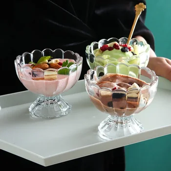 Koktélpohár desszert csésze Egyszerű serleg fagylalt tál Sűrített hideg ital Juice saláta turmix csésze