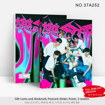 Kpop Idol Boy Group Stray Kids Új album LE-STAR Ugyanaz a fotógyűjtemény Plakátgyűjtemény Woojin Felix HyunJin Chan rajongói ajándék