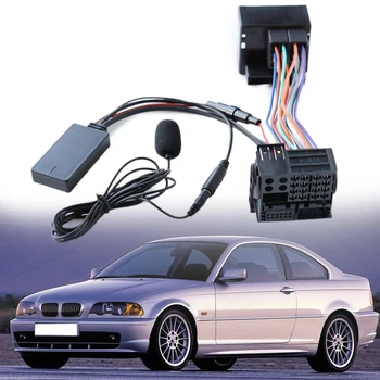 kábel adapter Audio kábel 10Pin AUX IN Audio kábel adapter BMW E46 3-as sorozatú rádióhoz Bluetooth-kompatibilis tartós