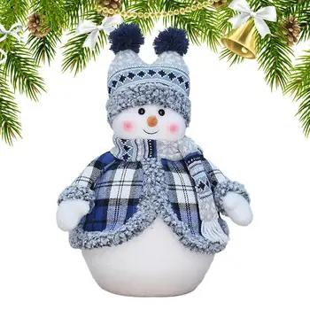 Kék hóember karácsonyi díszek Kötött babák Dekorációk Karácsonyi ajándékok Ünnepi parti kellékek Karácsonyi dekoráció beltéri