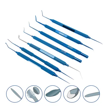 Kétvégű dissector LASIK ovális spatula szemészeti műszer dupla szemhéj