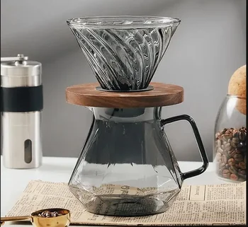 Kézzel készített kávéfőző üveg kávészűrő csésze kézi főzőedény készlet Nordic stílusú kreatív barista kiegészítők Edények