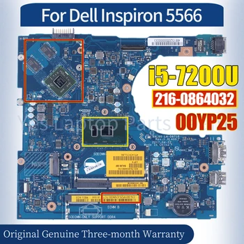 LA-D871P Dell Inspiron 5566 laptop alaplaphoz CN-00YP25 SR2ZU i5-7200U 216-0864032 100% -ban tesztelt notebook alaplap