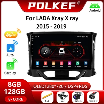  LADA Xray X Ray 2015 2016 2017 2018 2019 Android autórádióhoz multimédia lejátszó navigáció GPS 4G Carplay 2 Din DVD sztereó