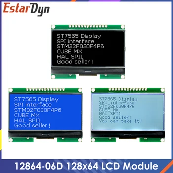 Lcd12864 12864-06D, 12864, LCD modul, COG, kínai betűtípussal, pontmátrix képernyő, SPI interfész