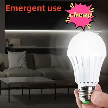 Led vészvilágítás LED izzó E27 LED lámpa 5W 7W 9W újratölthető akkumulátoros világító lámpa kültéri világításhoz Bombillas zseblámpa