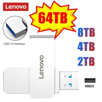 Lenovo USB 3.0 flash meghajtó nagy sebességű USB Pen Drive 64TB 32TB hordozható eszköz 16TB 8TB vízálló flash memórialemez PS4 Ps5 számára