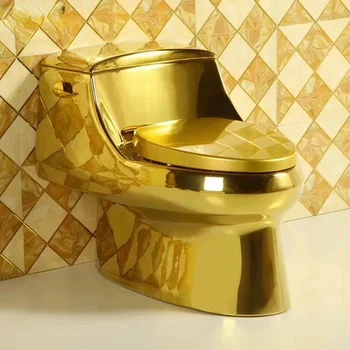 Luxus arany WC Aranyozott WC Arany vízöblítéses WC Európai stílusban