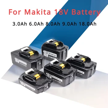 Makita 18V akkumulátorhoz 3.0Ah 6.0Ah 9.0Ah BL1860 Li-ion csere akkumulátor BL1850 BL1840 BL1830 LXT-400 18650 21700 tésztacsomag