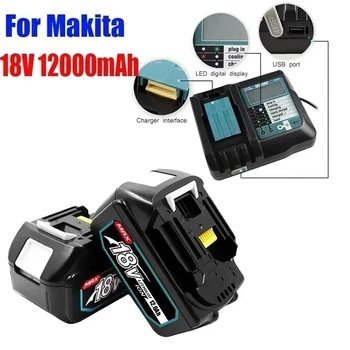 Makita 18V szerszám újratölthető akkumulátor BL1860 B 18V 12.0AH tartalék akkumulátor Makita 18V BL1860 BL1840 BL1850 DC18RF töltéssel