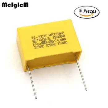 MCIGICM 5db kondenzátor X2 kondenzátor 275VAC Pitch 27,5mm X2 polipropilén film kondenzátor 2.2uF