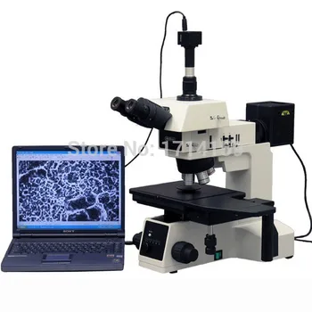  mikroszkóp --Az AmScope 50X-2500X B&D polarizáló kohászati mikroszkópot + 5MP kamera Win / Mac