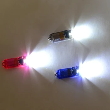 Mini LED kulcstartó zseblámpa Elektromos hordozható USB töltés Újratölthető 45LM 2 módok Cső Kemping Éjszakai olvasás Kerékpározás W
