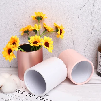 Mini papír csomagolótok fedele Ölelés vödör váza csere Virágüzlet ajándéktároló doboz