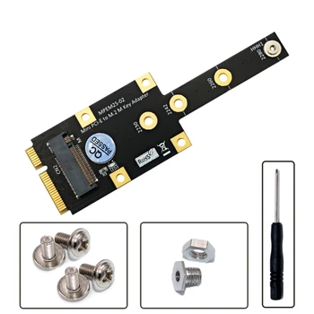 Mini PCI-E - NVME adapter kártya kártya átalakító bővítőkártya emelők támogatása 2230 2242 2260 2280 M.2 NVME PCIE M kulcs