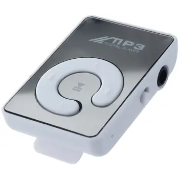 Mini tükörcsipesz USB digitális mp3 zenelejátszó támogatás 8GB SD TF kártya fehér