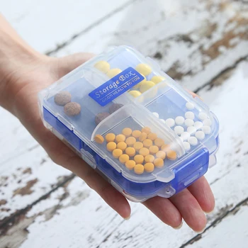Mini vitamintartó hordozható heti tabletta tok tabletta tároló tartály tok kábítószer doboz tabletták szervező