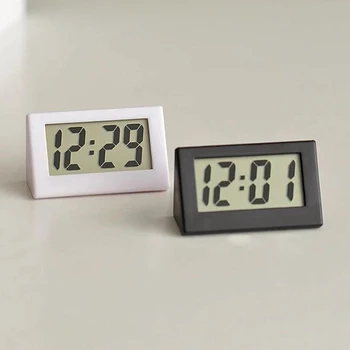 Minimalista mini elektronikus óra csendes asztali időkijelző elektronikus ébresztőóra mikroóra asztali otthoni irodai tanulmányhoz