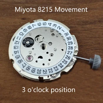 Miyota 8215 Premium mechanikus mozgás8215 Fehér Datewheel Automatikus öntekercselő nagy pontosságú mozgató csere