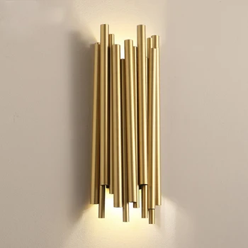 Modern aranycsöves LED fali fali lámpa luxus lakberendezési lámpa nappalihoz beltéri kreatív kialakítás hálószoba éjjeli világítótestek