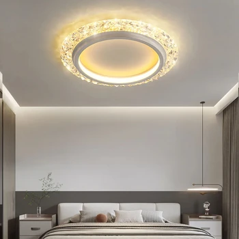 Modern LED szoba fény minimalista stílusú hálószoba mennyezeti lámpa kreatív üreges Kör alakú éttermi mennyezet 2023 otthoni világítás