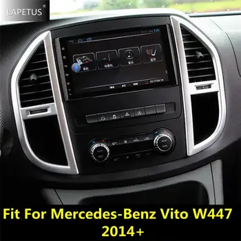 Műszerfal Központi vezérlés Légkondicionáló AC szellőzőnyílás Keret burkolat a Mercedes-Benz Vito W447 számára 2014 - 2021 Autós kiegészítők