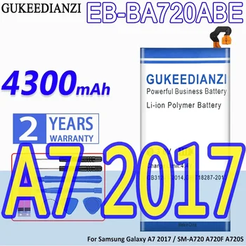  Nagy kapacitású GUKEEDIANZI EB-BA720ABE akkumulátor 4300mAh Samsung Galaxy J7 Pro / 2017 SM-J730F készülékhez