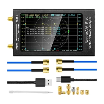 Nanovna-F V2 vektorhálózati analizátorhoz 50Khz-3Ghz antennaanalizátor HF VHF UHF VNA 4,3 hüvelykes 5000Mah analizátor csere