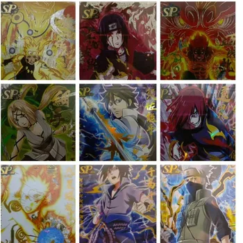 Naruto kártya Három bomba tíz nyomtatásból SP szórólapgyűjtemény Anime karakterek Kis dinoszaurusz teljes készlet Gyermekjátékok Japán
