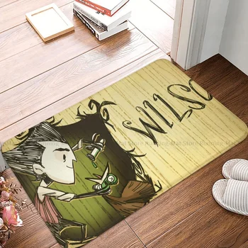 Ne éheztesd Wilson játék csúszásmentes lábtörlő Harajuku fürdő konyhaszőnyeg üdvözlő szőnyeg flanel minta dekoráció