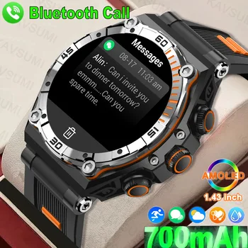 New Men Dual Bluetooth Chip Call Smart Watch 700 mAh 8+1 Sport mód IP68 vízálló női fitnesz okosóra