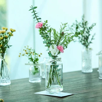 Nordic Plant váza esküvői dekoráció Asztaldísz díszek átlátszó vázák