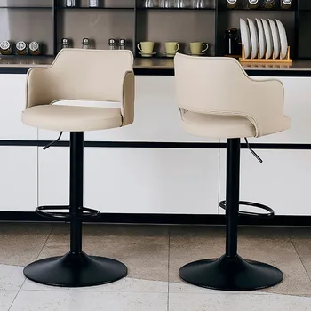 Nordic székek forgatható bár Exkluzív vízálló huzat Smink Kartámasz emelés minimalista széklet fodrászat Sillas Otthoni bútorok