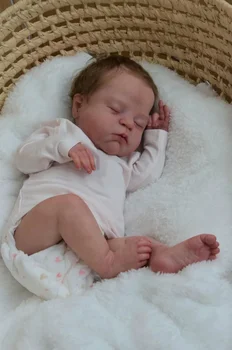 NPK 20inch puha testű újszülött baba baba élethű puha tapintású ölelni újjászületett baba baba többrétegű festés