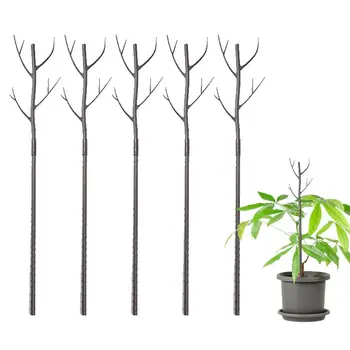 Növénytartó cövekek Faág alak szimuláció Növénymászó rúd Virágos botok Kerti virágpálcák Zöld növényi karók